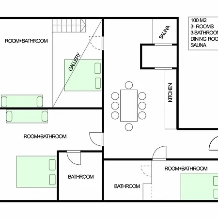 Lägenhet Luxury New-3bdr 3bth Sauna!city Center Budapest