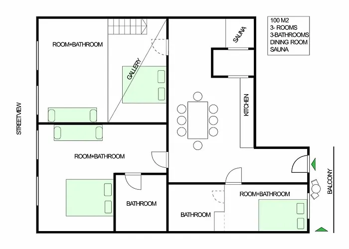 Lägenhet Luxury New-3bdr 3bth Sauna!city Center Budapest
